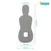 ZOPA Atmungsaktive Auto-Sitzauflage Breeze sc. 0+ Foggy Produktbild-Vorschau 3