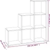 A line drawing of a multi-tiered shelving unit with dimensions indicated. Podgląd zdjęcia produktu
