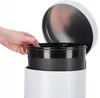 Odpadkový koš KADAX "Melfi", pedálový koš z bílé oceli, 14 Náhled obrázku produktu 6