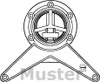 Naber Standard 8/71. Stützfuß, Edelstahl matt  - Produktbild-Vorschau 2