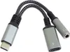 PremiumCord Redukce USB-C /3,5mm jack s DAC chipem + USB-C Náhľad obrázku produktu 2