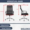 DELUKE® Bürostuhl Ergonomisch MELO Schreibtischstuhl mit Produktbild-Vorschau 2