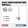 tesa Elegaant WC-Bürstengarnitur inkl. Kleber Produktbild-Vorschau 3