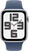 Apple Watch SE GPS 44mm Silver Aluminium Case with Denim Náhled obrázku produktu 2