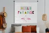 MuchoWow® Wandteppich Wandbehang Flamingo - Sommer - Rosa Produktbild-Vorschau 4