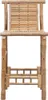 A front-on view of a bamboo stool against a white background. Produktbild-Vorschau