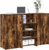 Empfangstheke Räuchereiche 155x50x103,5 cm Holzwerkstoff Produktbild-Vorschau 2