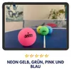 Best Sporting neon bunte Tischtennisbälle Color Pops 6 Stk. Produktbild-Vorschau 2