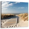 Leinwandbild Strand Nordsee Dünen 30x30 Feeby Beige bild Produktbild-Vorschau 1