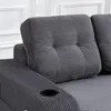 Cord-Zweisitzer-Sofa, Getraenkehalter, Seitentaschen, Produktbild-Vorschau 16