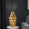 Elegante Vase ORGANIC ORIENT 45cm gold Hammerschlag Design Produktbild-Vorschau 1
