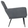 Fotel The Living Store ciemnoszary 62x79x79 cm aksamitny Podgląd zdjęcia produktu 4