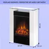 Klarstein Elektrický krb, elektrické ohrievače do obývačky Náhľad obrázku produktu 5