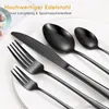 Besteck Set Schwarz, 30 Teilig Edelstahl Besteckset für 6 Produktbild-Vorschau 2