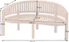 Massive Gartenbank EMPIRE TEAK 150cm natur Teakholz Produktbild-Vorschau 7