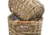 Kobolo Übertopf Pflanzkorb Pflanzschale rund aus Rattan mit Produktbild-Vorschau 4