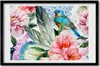 Bild 60x40 MDF-Rahmen, Wandkunst Blumen und Vögel Produktbild-Vorschau 1