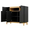 Buffet Merax avec 3 portes et 1 compartiment ouvert, Voir les images du produit 13