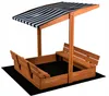 Bac à sable avec toit - jouets - et bâche de sol - 120 x Voir les images du produit 3