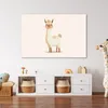 Leinwand Bilder 120x80 cm - Kinder Beige - Llama - Produktbild-Vorschau 3