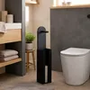 Toiletrolhouder met URVA-bevestiging, 66 cm – zwart Productafbeelding-voorbeeld 8