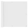 vidaXL Balkon-Sichtschutz Weiß 90x400 cm Oxford-Gewebe Produktbild-Vorschau 5