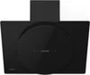 A black kitchen range hood is shown against a white background. Produktbild-Vorschau