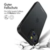 Accezz Rugged Frosted Back Cover iPhone 14 - Schwarz Produktbild-Vorschau 4