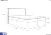 Boxspringbett 120x200 cm mit Bettkasten, Gepolstert Produktbild-Vorschau 3