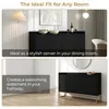 INONEFT Kommode 120x30x80 cm met 4 deuren, dressoir/kast Productafbeelding-voorbeeld 6