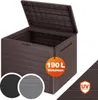 CASARIA® Baule da Giardino Lille 190 L Effetto Legno Anteprima dell’immagine prodotto 1