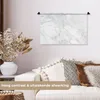 MuchoWow® Wandteppich Wandbehang Marmor - Weiß - Grau - Produktbild-Vorschau 2