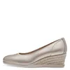 Tamaris Damen Pumps Lack Metallic Keilabsatz Bastoptik Produktbild-Vorschau 2