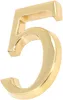 KOTARBAU® Ziffer „5” Messing Selbstklebend 5 cm aus Messing Produktbild-Vorschau 5