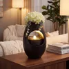 Zimmerbrunnen Blumenvase schwarz BK913 mit LED Beleuchtung Produktbild-Vorschau 5
