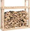 vidaXL Police na palivové dřevo 110x35x108,5 cm Borovicový Náhled obrázku produktu 4
