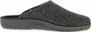 A side view of a gray felt slipper with a black sole. Produktbild-Vorschau
