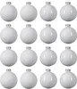 Weihnachtskugeln Glas 8cm 16 Stück - Winterweiss Produktbild-Vorschau 4