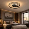 Inteligentna czarna lampa sufitowa LED 50 cm – z pilotem i Podgląd zdjęcia produktu 8