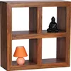 WOHNLING Standregal Massivholz Sheesham 82 cm hoch 4 Böden Produktbild-Vorschau 1