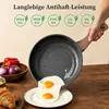 YASHE Bratpfanne BZDD-20RLG, 20 cm, 0,77 L, Antihaft, Grau Produktbild-Vorschau 2