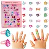 Set di anelli per bambini con diamanti colorati, 50 pezzi. Anteprima dell’immagine prodotto 4