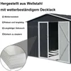 Gartenhaus Chino aus Metall, Anthrazit, ca. 247x249 cm, mit Produktbild-Vorschau 8