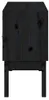 vidaXL Sideboard Schwarz 110x40x78 cm Massivholz Kiefer Produktbild-Vorschau 7