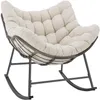tectake® Schaukelstuhl Tami 93 x 99,5 x 89 cm Produktbild-Vorschau 9