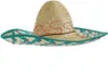 A straw sombrero hat on a white background. Produktbild-Vorschau