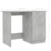 vidaXL Schreibtisch Betongrau 100x50x76 cm Holzwerkstoff -  Produktbild-Vorschau 10
