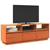 TV-Schrank Wachsbraun 140x37x50 cm Massivholz Kiefer Produktbild-Vorschau 4
