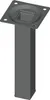 Nábytková noha 25x25x150 mm, černá Náhled obrázku produktu 1