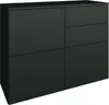 Kommode "Rova" 3-türig, schwarz-matt Produktbild-Vorschau 2
